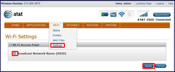 Enable Disable SSID Broadcast On The AT T Mobile Hotspot MiFi 2372 